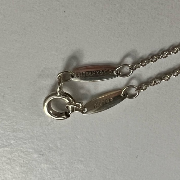 Tiffany & Co. Open Heart Pendant Necklace- silver - 11mm - Picture 4 of 4